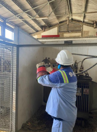 Mantenimiento de subestación eléctrica