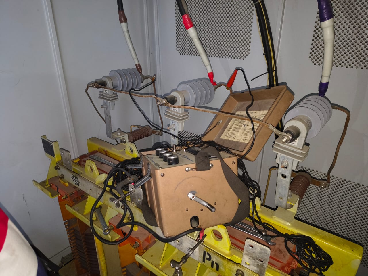 Prueba TTR en transformador seco - Vista general